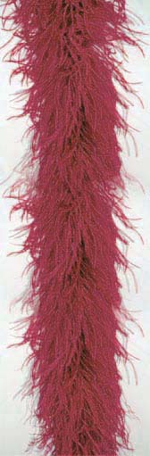 Ostrich feather boa 4 ply - #55 BURGUNDY